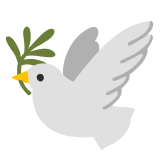 Pomba branca - Noto Color Emoji