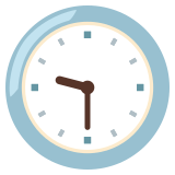 Nove e meia - Noto Color Emoji