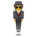 Homem de terno levitando - Noto Color Emoji