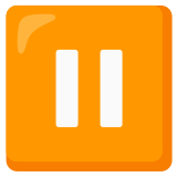 Botão pausar - Noto Color Emoji