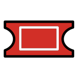 Ingresso de cinema - OpenMoji