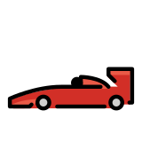 Carro de corrida - OpenMoji