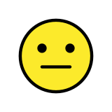 Rosto neutro - OpenMoji