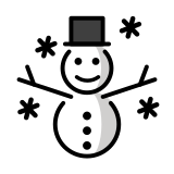 Boneco de neve - OpenMoji