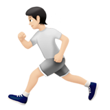 pessoa correndo: pele clara