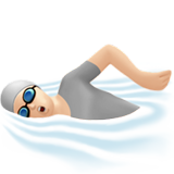 pessoa nadando: pele clara