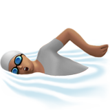 pessoa nadando: pele morena