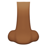 nariz: pele morena escura