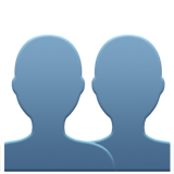 Emoji silhueta bustos