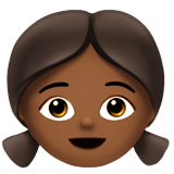 menina: pele morena escura