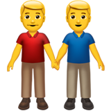 Emoji dois homens dando as mãos
