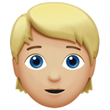 pessoa: pele morena clara e cabelo louro