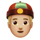 homem de boné: pele morena clara