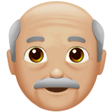 homem idoso: pele morena clara