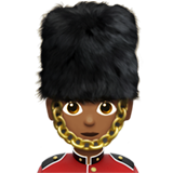 guarda: pele morena escura