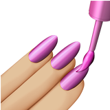 esmalte de unha: pele morena clara