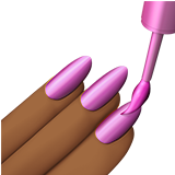 esmalte de unha: pele morena escura