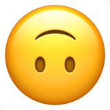 Emoji de cabeça para baixo