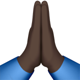 mãos juntas: pele escura