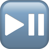 Tecla de pausa e reprodução