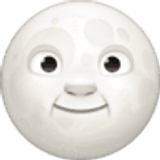 Rosto da lua cheia - Facebook