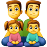 Família: homem, homem, menina e menino - Facebook