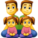 Família: homem, homem, menina e menina - Facebook
