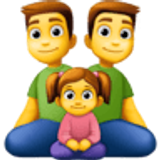 Família: homem, homem e menina - Facebook