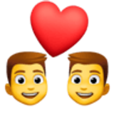 Casal apaixonado: homem e homem - Facebook