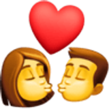 Beijo: mulher e homem - Facebook