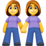 Duas mulheres de mãos dadas - Facebook