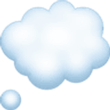 Balão de pensamento - Facebook