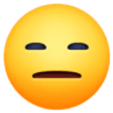 Rosto inexpressivo - Facebook