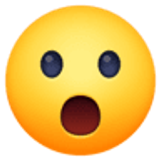 Rosto com boca aberta - Facebook