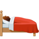 Pessoa deitada na cama - Facebook