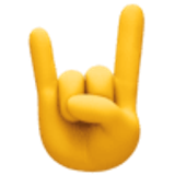 Saudação do rock - Facebook