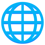 Globo com meridianos - Noto Color Emoji