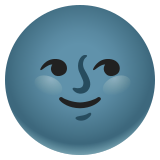 Rosto da lua nova - Noto Color Emoji