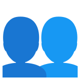 Silhueta de bustos - Noto Color Emoji