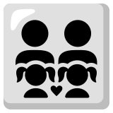 Família: homem, homem, menina e menina - Noto Color Emoji