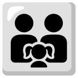 Família: homem, homem e menina - Noto Color Emoji