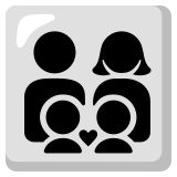 Família: homem, mulher, menino e menino - Noto Color Emoji