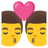 Beijo: homem e homem - Noto Color Emoji
