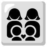 Família: mulher, mulher, menino e menino - Noto Color Emoji