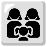 Família: mulher, mulher e menina - Noto Color Emoji