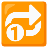 Botão de repetir uma única faixa - Noto Color Emoji