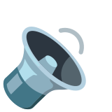 Alto-falante com volume médio - Noto Color Emoji