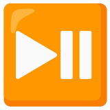 Botão de reproduzir ou pausar - Noto Color Emoji