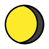 Lua minguante convexa - OpenMoji