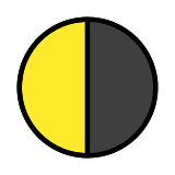 Quarto minguante - OpenMoji